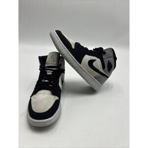 Nike Womens Air Jordan 1 Mid DV0427-100 White Basketball Shoes Sneakers Size 6